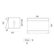TRIGANO Indiana Inflatable Air Awning for Lowered Caravan 2.5m Depth TRIGANO - Dynamic Drive