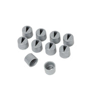 Milenco wheel bolt indicators, pack of 10 grey caps with two spare socket-fit indicators
