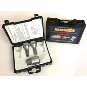Milenco locking wheel bolts, set of 2, in open carry case with key