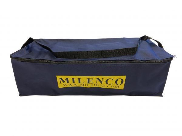Navy Milenco mirror storage bag with carry handle and zip closure