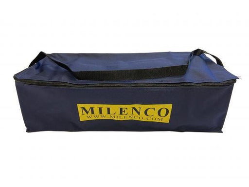 Navy Milenco mirror storage bag with carry handle and zip closure