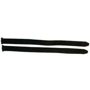 Pair of black Milenco MGI safety mirror straps laid flat