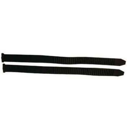 Pair of black Milenco MGI safety mirror straps laid flat