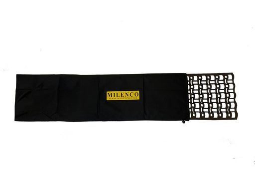 Milenco Giant Lattice Grip Mat storage bag with mat partly inserted