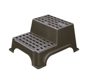 Milenco MGI Giant Double Plastic Step two-tier caravan step, studio shot