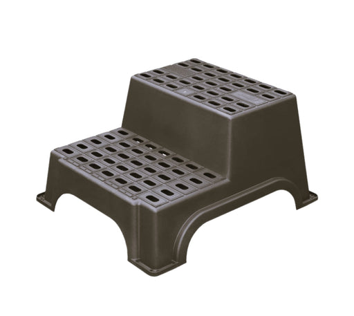 Milenco MGI Giant Double Plastic Step two-tier caravan step, studio shot