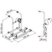 Fiamma Carry Bike Pro (02096 9 ) Lightweight Bike Rack for RV Fiamma  - Dynamic Drive