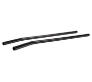 Pair of black Milenco Aero extra-wide mirror arms shown unpackaged