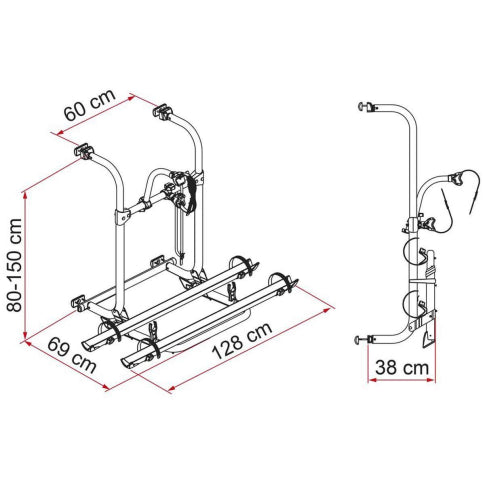 Fiamma Carry Bike Pro N (02096 09V) Bike Carrier for Caravan Fiamma  - Dynamic Drive