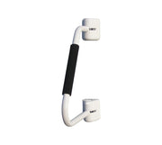 Milenco Large Security 41 hand rail, white with black grip, studio product shot