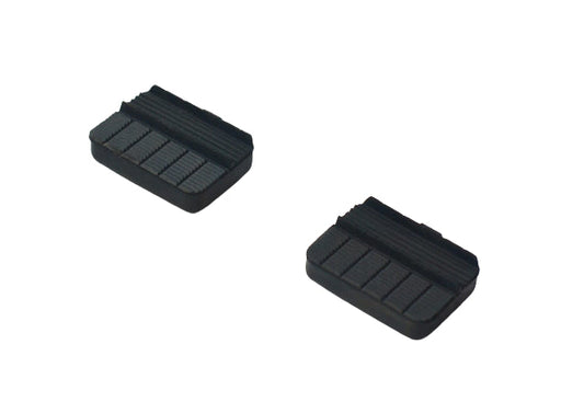 Two Milenco Aero F mirror grip pads with twin-groove design, studio shot