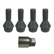 Milenco locking wheel bolts, set of 4, with key socket for Fiat Ducato / Peugeot Boxer