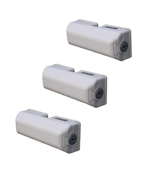 Three Milenco Van Door Locks shown together on a white background