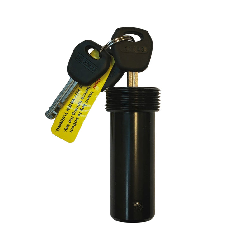Milenco Ace/Wraith replacement lock barrel with two keys