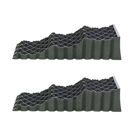 Pair of Milenco Trident levelling ramps shown full-length