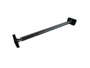 Milenco telescopic cargo bar shown fully extended with padded end caps