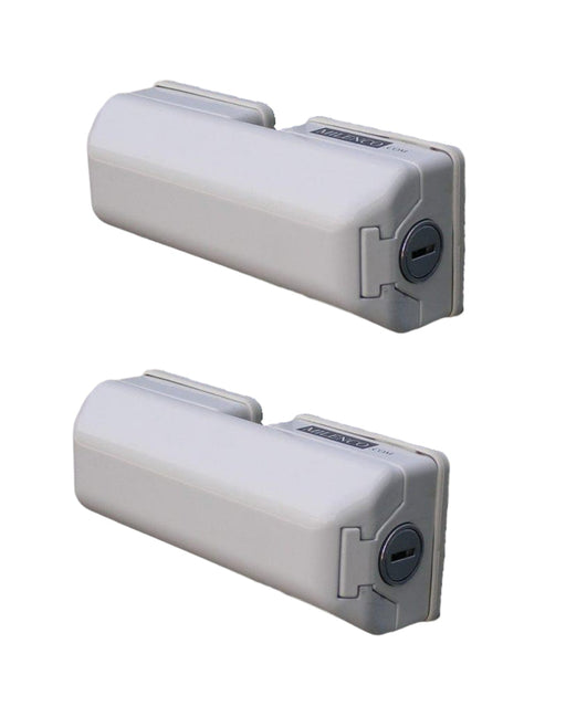 Two Milenco Van Door Locks shown together on a white background