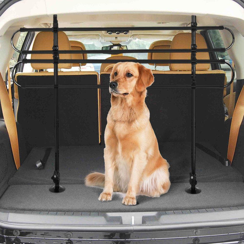 Universal Pet Dog Guard Car Estate Van Adjustable In Black Tube Bars Sakura - Dynamic Drive