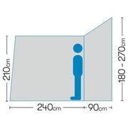 Westfield Hydra Drive Away Campervan Air Awning Inflatable (Med 210-240) Quest - Dynamic Drive