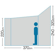 Westfield Neptune 400 AIR Motorhome Awning XHigh 280-300 Inflatable Drive Away Quest - Dynamic Drive