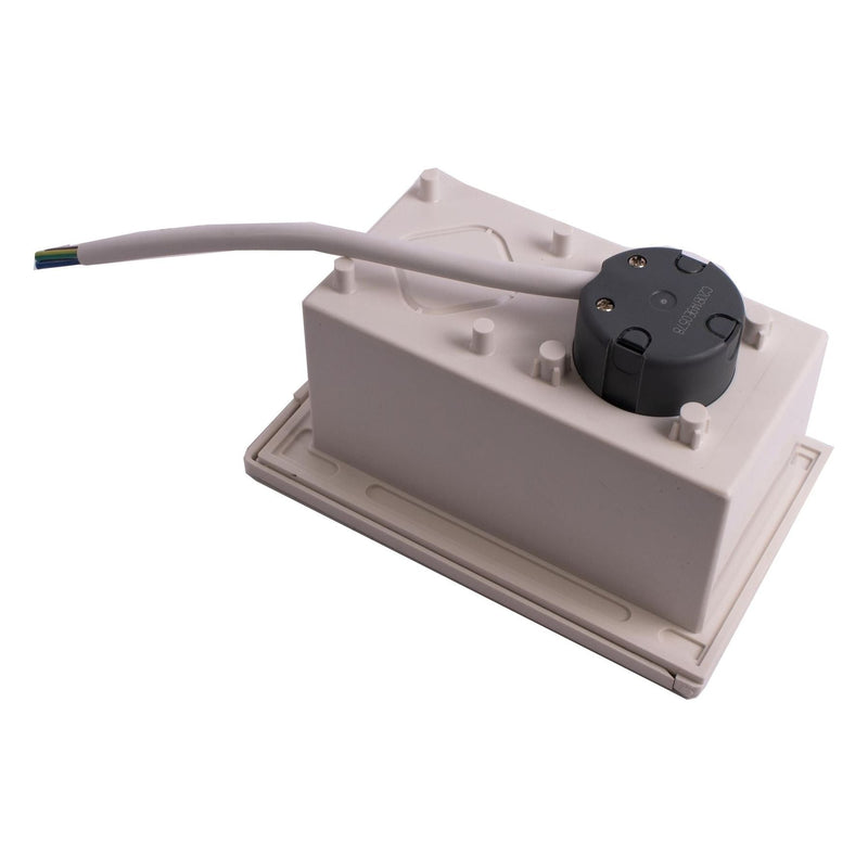 White External 13 amp Socket Outlet Box Caravan Motorhome campervan PO119w Powerpart - Dynamic Drive