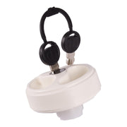 White Lockable Water Tank Filler Cap with Keys ES2250 Caravan / Motorhome / Boat PLS - Dynamic Drive