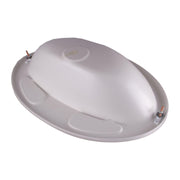 White Plastic Oval Bathroom Sink Bowl Grove - Dynamic Drive