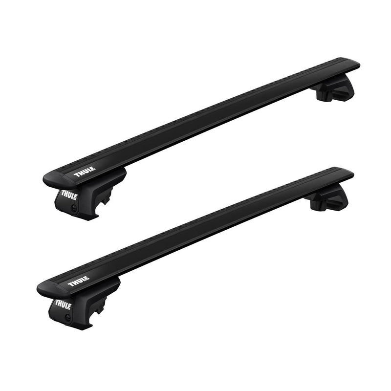 Thule WingBar Evo Roof Bars Black fits Volkswagen Polo Variant Estate 1996-2001 5-dr with Raised Rails - Thule - NN4 Online