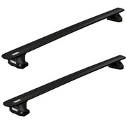 Thule WingBar Evo Roof Bars Black fits Volkswagen Multivan (T6/T6.1) 2015-2024 4 doors with Fixed Points - Thule - NN4 Online