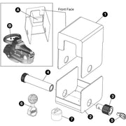 Purpleline Saracen High Security Hitch Lock - Fits Williams Trailers / Knott Purpleline  - Dynamic Drive